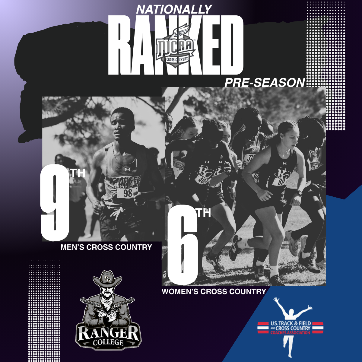 Ranger College Men&rsquo;s and Women&rsquo;s Cross Country Earn Historic National Preseason Rankings