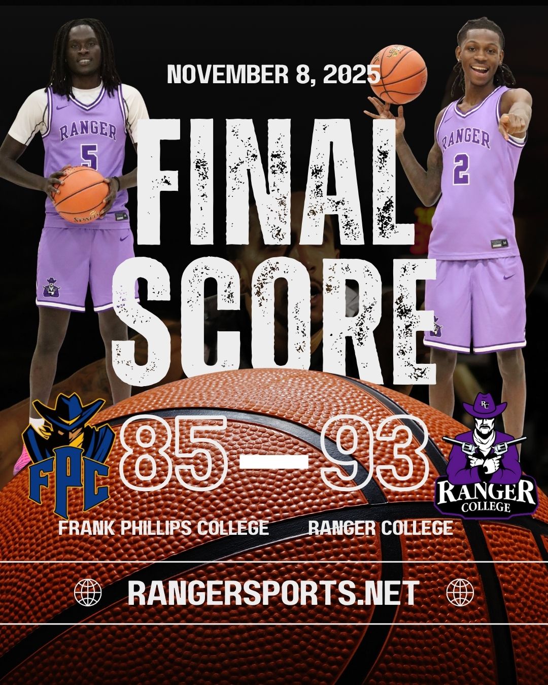 Ranger College Men&rsquo;s Basketball Earns First Win of the Season in Home Opener